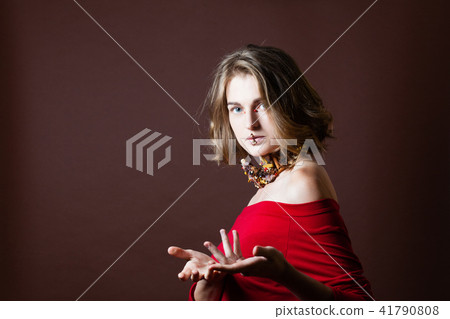 Mysterious hot and spicy woman 41790808