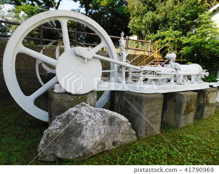 Steam engine that moves fret mill Steam engine that moves fret mill 41790969