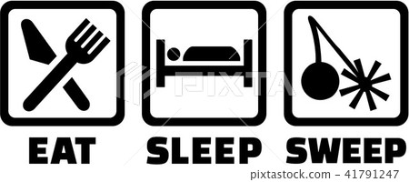 Chimney sweeper eat sleep tools 41791247