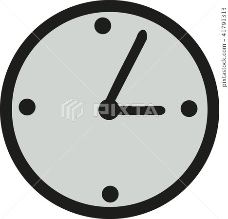 Clock icon with hour and minute hand 41791313