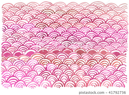 Qinghai wave hand-painted red 41792736