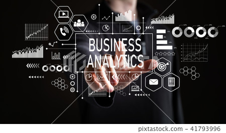 Business Analytics with businessman 41793996