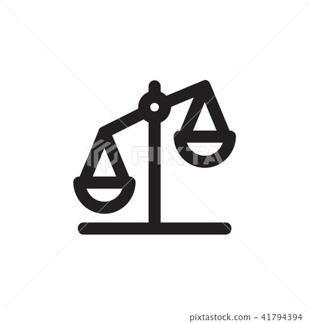 Law scale icon  Vector illustration, EPS10. 41794394