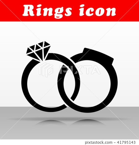 wedding rings vector icon design wedding rings vector icon design 41795143