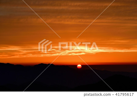 Fantastic sunset seen at Odaikehayama Fantastic sunset seen at Odaikehayama 41795617
