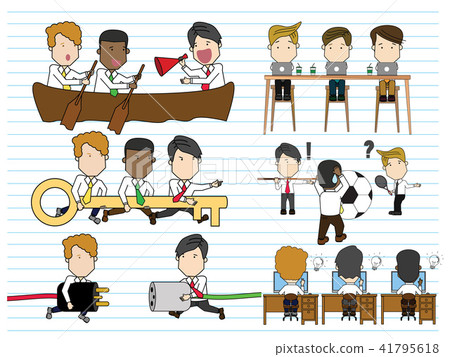 teamwork or partnership business concept design. teamwork or partnership business concept design. 41795618