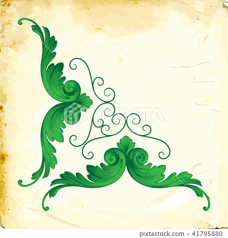 Vector baroque of vintage elements for design.  41795880