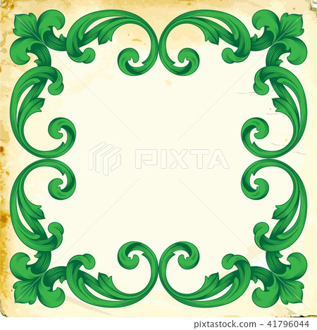 Vector baroque of vintage elements for design. Vector baroque of vintage elements for design. 41796044