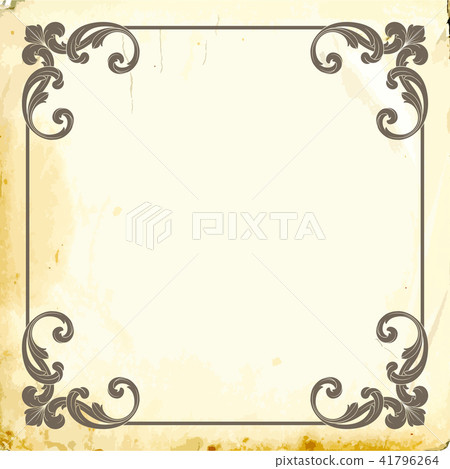 Vector baroque of vintage elements for design.  41796264