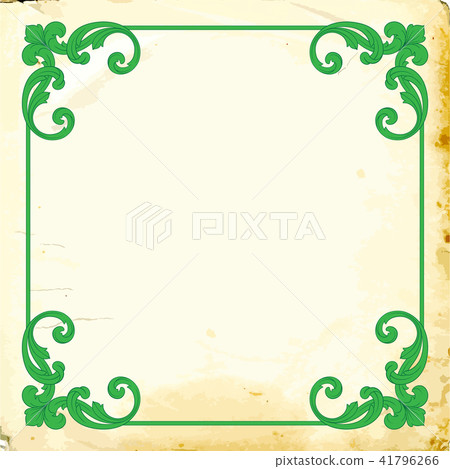 Vector baroque of vintage elements for design. Vector baroque of vintage elements for design. 41796266