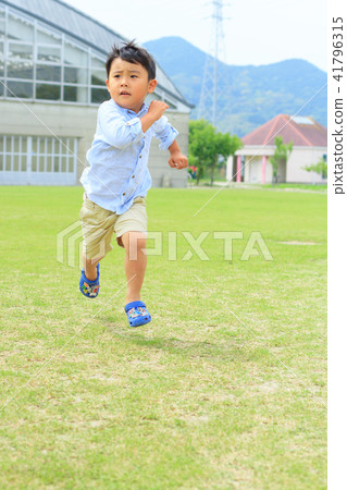 Boys Children park Running lawn 41796315