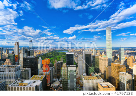 View of Manhattan from the skyscraper's View of Manhattan from the skyscraper's 41797128