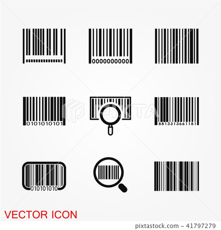 Barcode icon vector 41797279