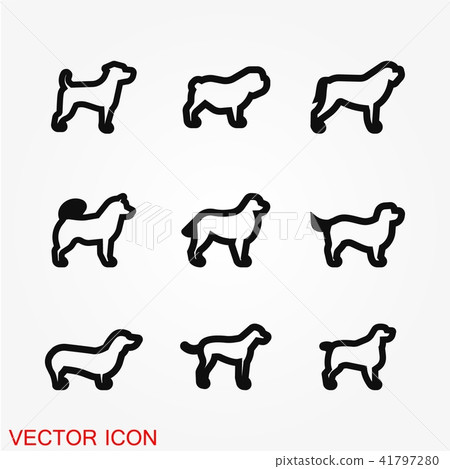 Dog icon vector Dog icon vector 41797280