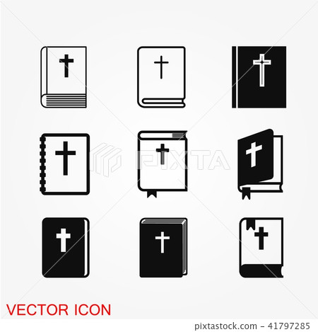 Bible book icon vector, in trendy flat style Bible book icon vector, in trendy flat style 41797285