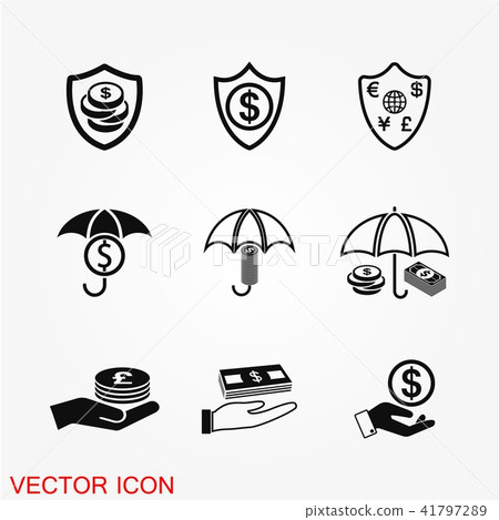Business insurance icon vector Business insurance icon vector 41797289