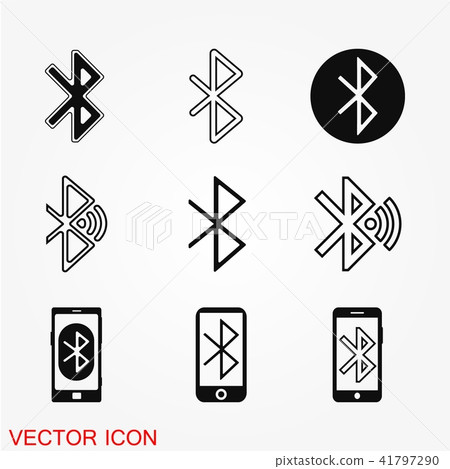 Bluetooth sign icon vector Bluetooth sign icon vector 41797290