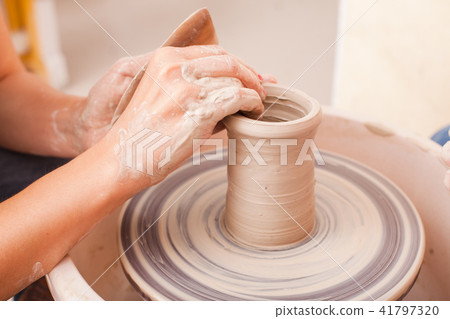Child's ceramic handicrafts Child's ceramic handicrafts 41797320