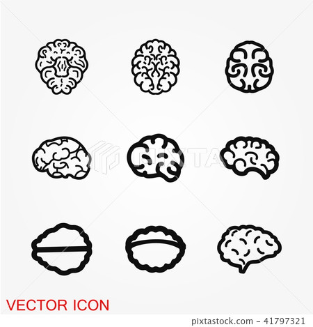 Brain icon vector Brain icon vector 41797321