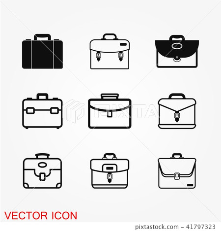Briefcase icon vector Briefcase icon vector 41797323