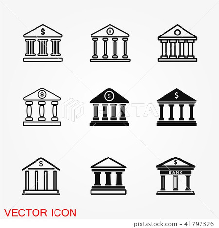 Bank icon vector Bank icon vector 41797326