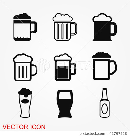 Beer icon vector, in trendy flat style Beer icon vector, in trendy flat style 41797328