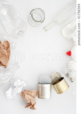Recyclable waste, resources.Clean glass, plastic Recyclable waste, resources.Clean glass, plastic 41798364