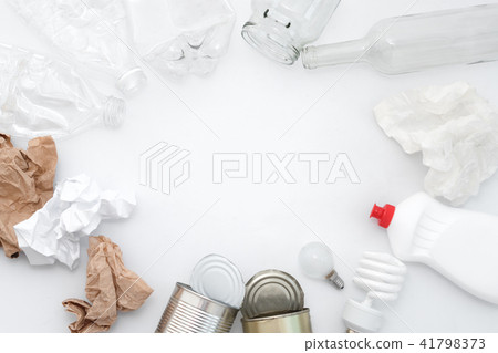 Recyclable waste, resources.Clean glass, plastic Recyclable waste, resources.Clean glass, plastic 41798373