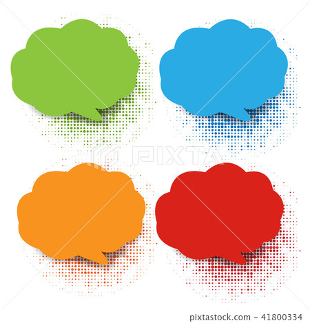 Colorful Speech Bubble Collection  41800334