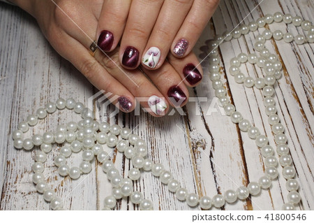 Youth manicure design 41800546