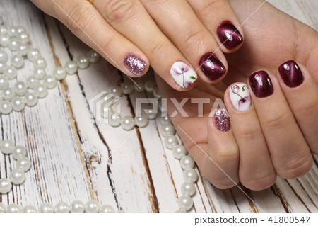 Beautiful Female Hands. 41800547