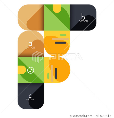 Infographics option and step by step in rounded squares, element of chart, graph, diagram with Infographics option and step by step in rounded squares, element of chart, graph, diagram with 41800812
