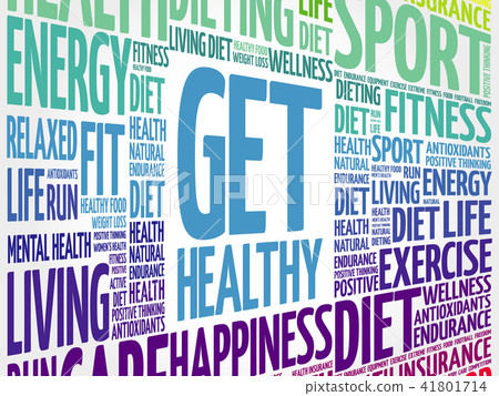 Get Healthy word cloud collage 41801714