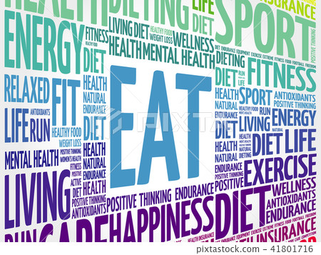 EAT word cloud, fitness, sport 41801716