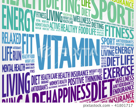 VITAMIN word cloud collage VITAMIN word cloud collage 41801717