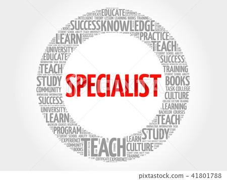 SPECIALIST word cloud collage SPECIALIST word cloud collage 41801788