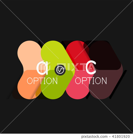 Flat design geometric infographics, arrow shape vector sticker or label, price tags, offer promotion Flat design geometric infographics, arrow shape vector sticker or label, price tags, offer promotion 41801920