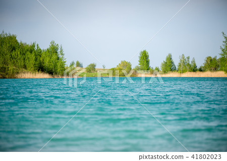 Image of picturesque hilly terrain and river 41802023
