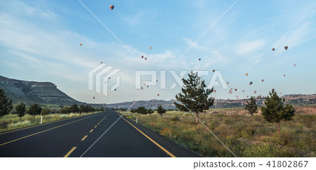 The great tourist attraction of Cappadocia - balloon flight. Cappadocia is known around the world as The great tourist attraction of Cappadocia - balloon flight. Cappadocia is known around the world as 41802867