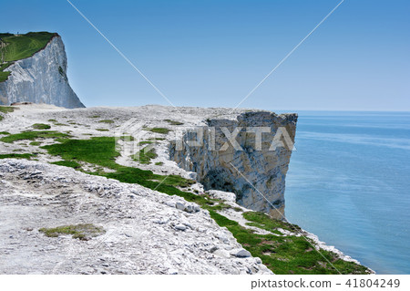 White chalk cliffs in Seaford Head, East Sussex, UK White chalk cliffs in Seaford Head, East Sussex, UK 41804249