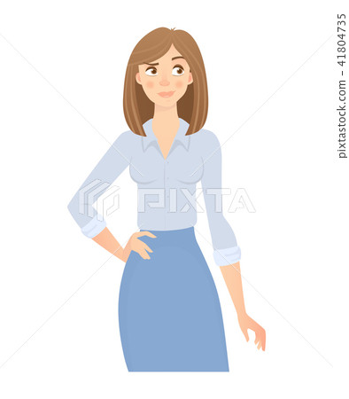 business woman isolated business woman isolated 41804735