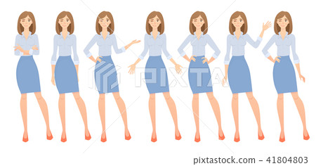 business woman set 41804803