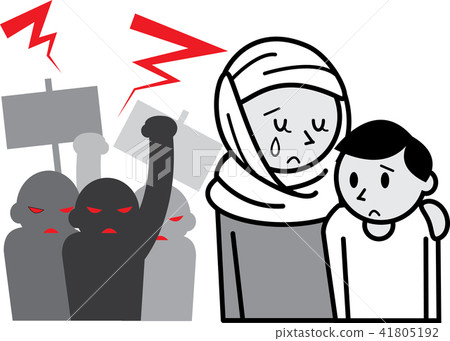 Muslim mothers receiving exclusion demo 41805192