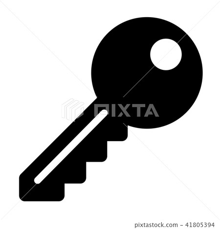 key icon on white background - Stock Illustration [41805394] - PIXTA