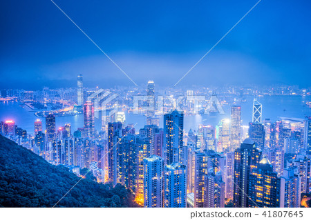來自香港太平山太平山的風景 來自香港太平山太平山的風景 41807645