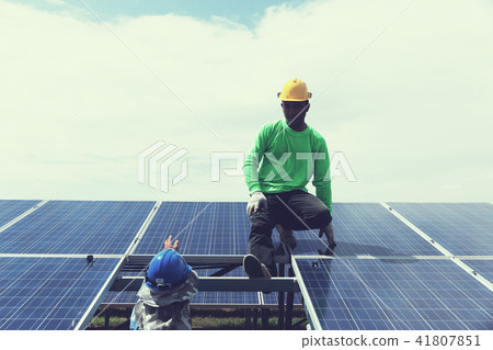 engineer team working in solar power engineer team working in solar power 41807851