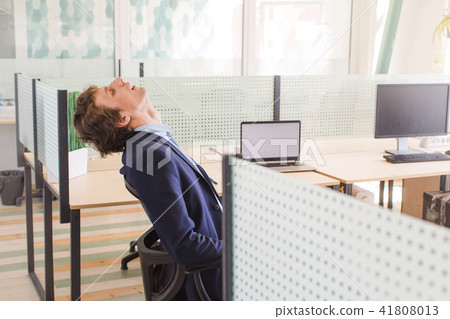 Man masturbating at work 41808013