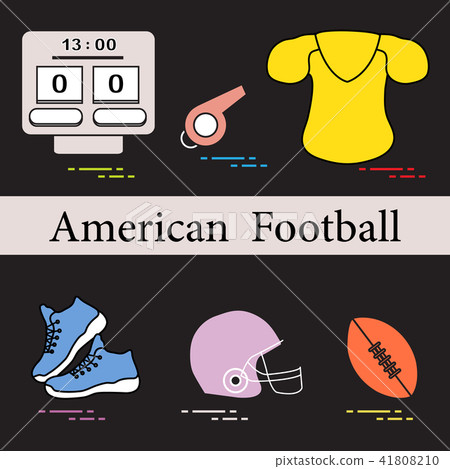 Equipment for american football, rugby Equipment for american football, rugby 41808210