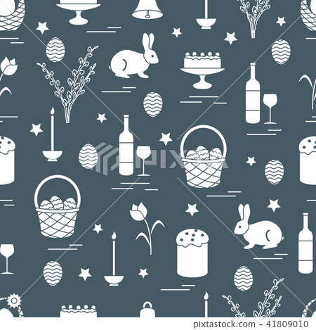 Cute seamless pattern with different symbols for Cute seamless pattern with different symbols for 41809010
