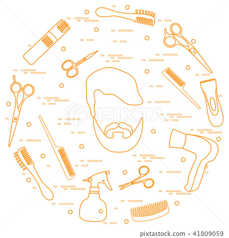 men hairstyles, beards and mustaches, hairdresser men hairstyles, beards and mustaches, hairdresser 41809059